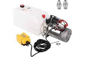 Dawot 7L Hydraulic Pump 3KW 3HP 2750PSI Hydraulic Power Unit with Plastic Reservoir for Two and Four Post Lift Auto Hoist Car Lifting