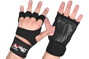 Workout Gloves | Ventilated Workout Gloves for Men and Women | Weightlifting Gloves | Gym Gloves with Built-in Wrist Wraps fo