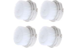 CONVELIFE Facial Cleansing Brush Head Replacement, Facial Cleansing Brush Head, Exfoliator Facial Brush Heads, for Acne Prone, Clogged and Enlarged Pores Sensitive Skins (Luxe Cashmere/4Pack)