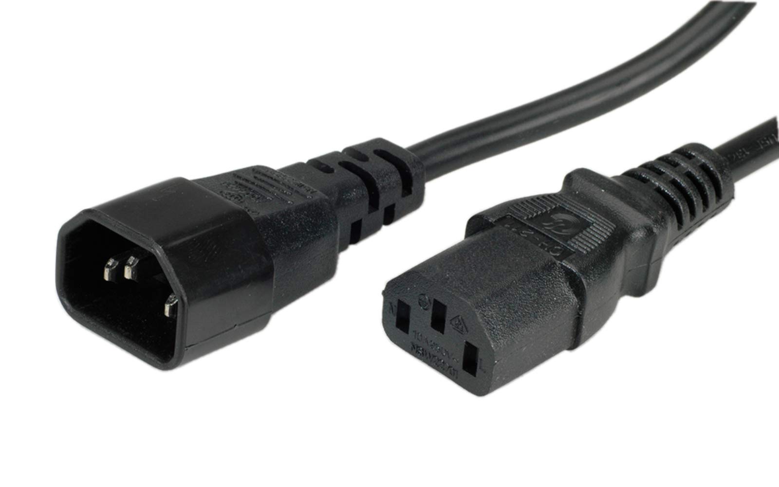 ROLINE power cable with IEC connector IEC320 C14 connector / C 13 connector Black 1,8 m
