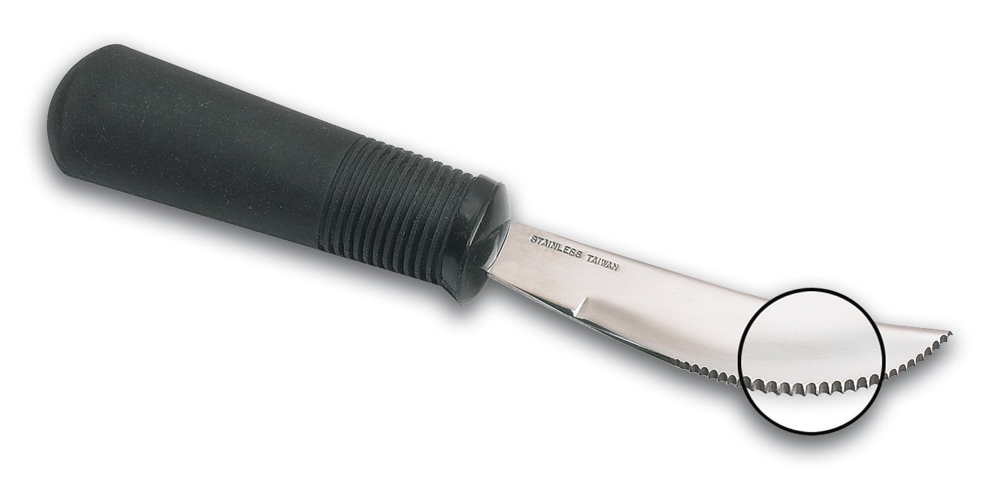 NRS Healthcare Good Grips Serrated Rocker Knife