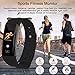 Fitness Tracker,kirlor New Version Colorful Screen Smart Bracelet with Heart Rate Blood Pressure Blood oxygen Monitor,Smart Watch Pedometer Activity Tracker Bluetooth for Android & IOS(Black)