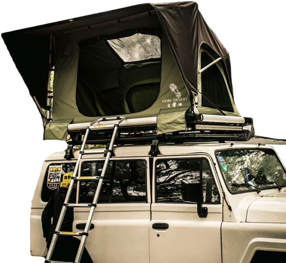 CARWORD Ranger Overland Rooftop Tent Waterproof Quick Open 2 Adult Carrying Case Easy to Set Camping and Travel