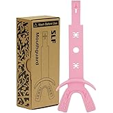 SLEEFS Soft Football Mouth Guard 2.0 - Youth Mouthguard with Strap (Removable) - Lip/Teeth Protector Mouthpiece - No Boil - for Youth/Adults, Maximum Air Flow for Flag Football, Lacrosse - Soft Pink