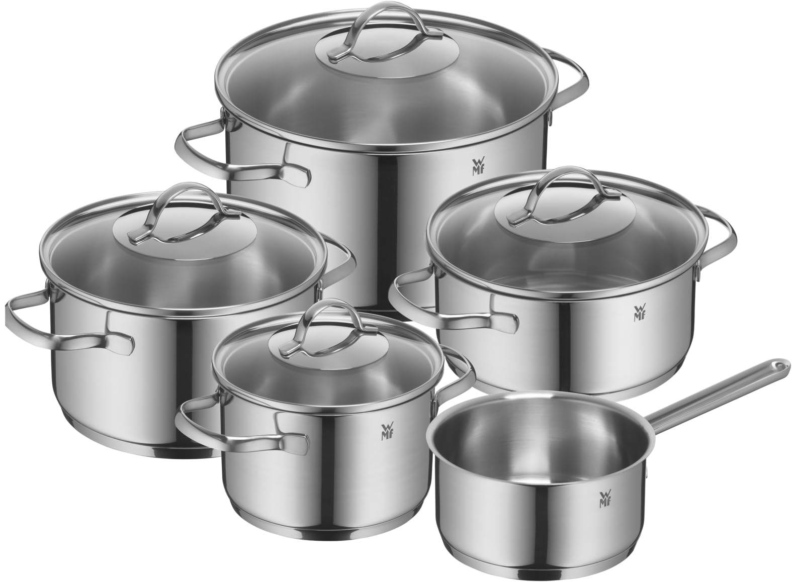 WMF Provence Plus Cromargan Pot Set, Silver, 5-Piece