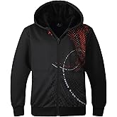 JACKETOWN Boys Zip Up Hoodies Kids Fleece Jacket Long Sleeve Sherpa Lined Sweatshirt Warm Winter Coats Outwear 6-15 Years