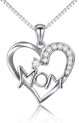 mom heart necklace
