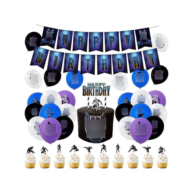 Party Supplies: Balloons, Cake Topper, Birthday Decorations, Banner