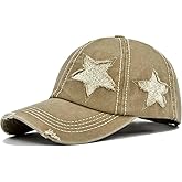 YeeHeen Ponytail Baseball Cap for Women High Messy Bun Caps Washed Cotton Hats