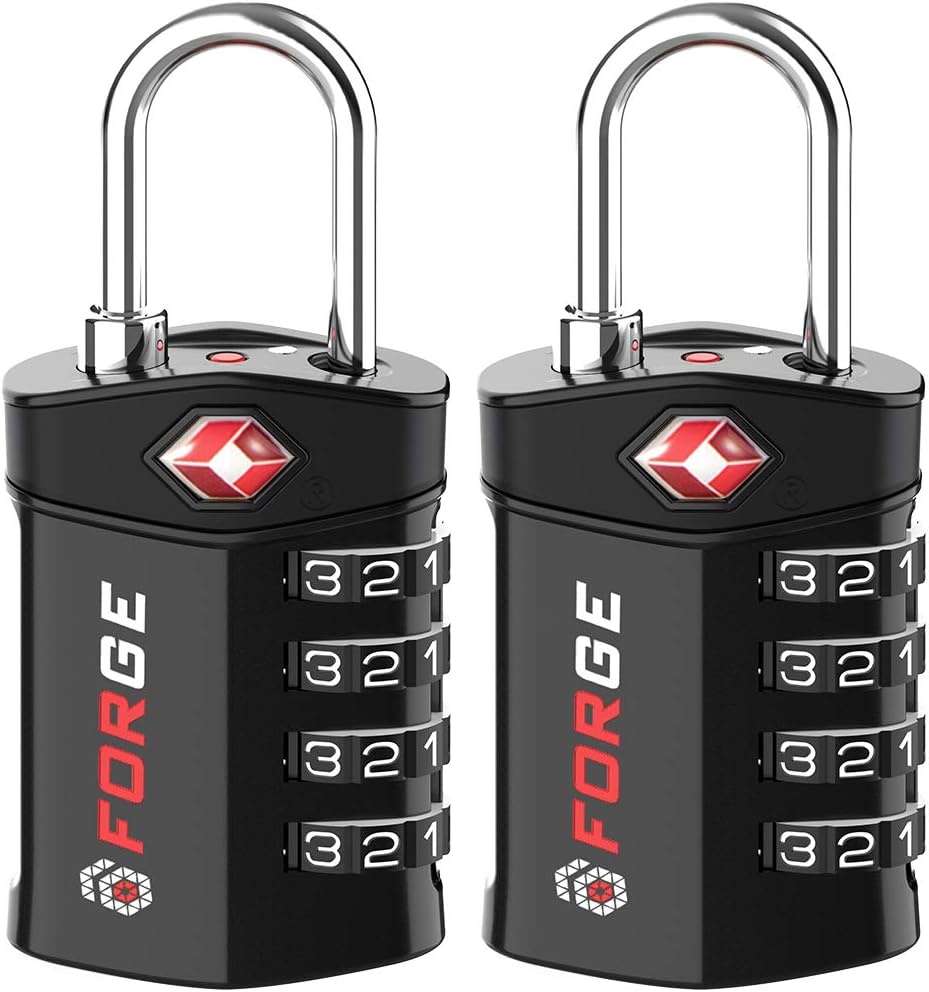 Quality 4 Digit TSA Approved Luggage Lock 2 Black