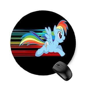 My Little Pony Rainbow Dash (Round) Mouse Pad 7.8"x 7.8"