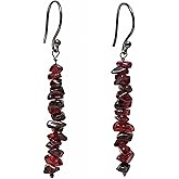 Natural Lightweight Crystal Dangle Earrings Handmade Gemstone Jewelry Hypoallergenic Non-Tranish Dangling Earrings For Women