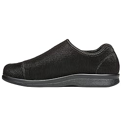 Propét Men's Cush N Foot Shoe, Black, 14 5E US