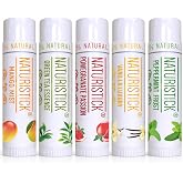 Naturistick Natural Beeswax Lip Balm 5-Pack | Assorted Flavors
