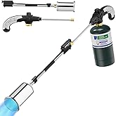 Sondiko Propane Torch Weed Burner, High Output Weed Torch Flamethrower, 30" Detachable Long Arm Heavy Duty Blow Torch For Gar