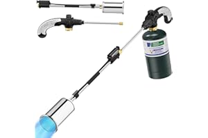 Sondiko Propane Torch Weed Burner, Ideal Weed Torch, Gas Welding Equipment, Heavy Duty Blow Torch with Turbo Trigger for Gard