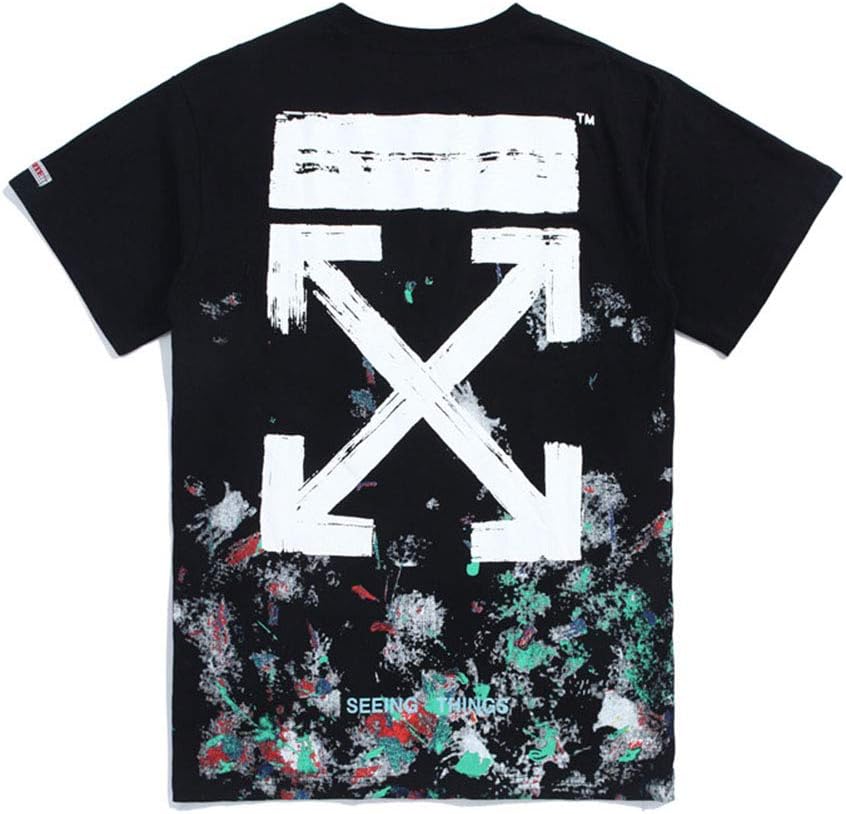 Off T-Shirt Starry Fireworks OW Splash Arrow OW Couple Short Sleeve