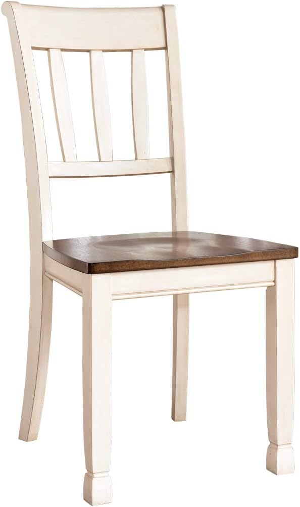 Signature Design by Ashley Whitesburg Dining Room Chair Set of 2, Brown/Cottage White - Chairs