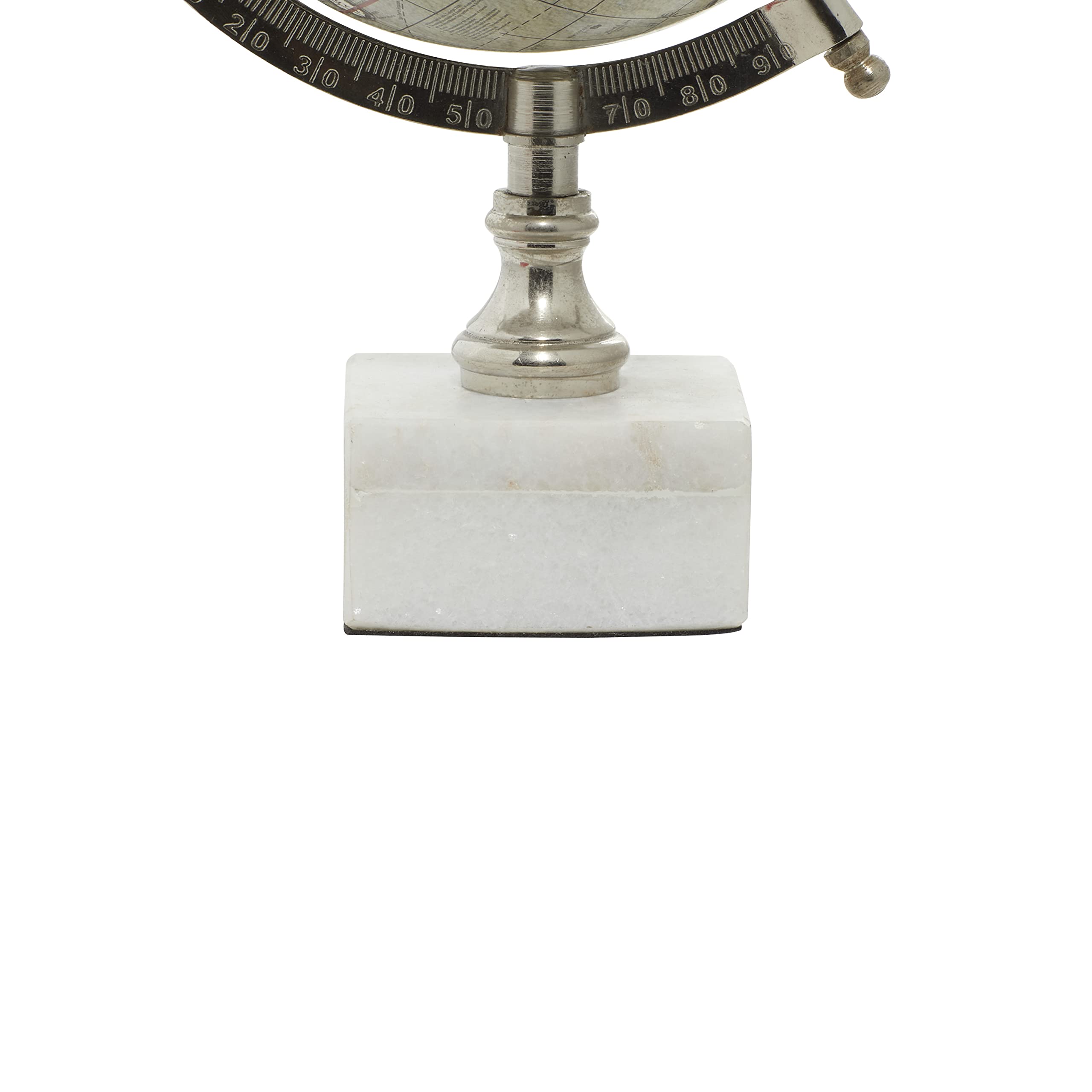 Deco 79 Marble Globe with Marble Base, 7