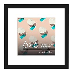 Americanflat 6x6 Picture Frame in Black - Use as