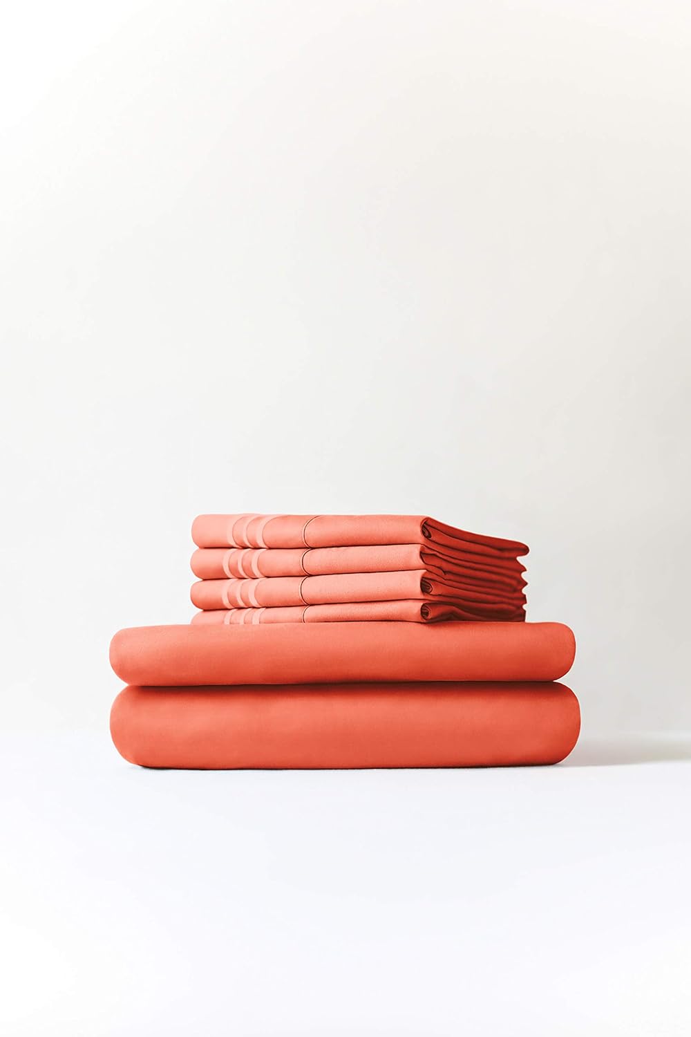 California King Size Sheet Set - 6 Piece Set - Hotel Luxury Bed Sheets - Extra Soft - Deep Pockets - Easy Fit - Breathable & Cooling - Wrinkle Free - Comfy - Coral Bed Sheets - Cali Kings Sheets: Home & Kitchen