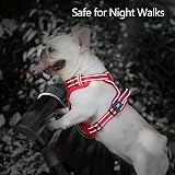 PoyPet No Pull Dog Harness Reflective Soft Padded Vest S Red Trim view 5