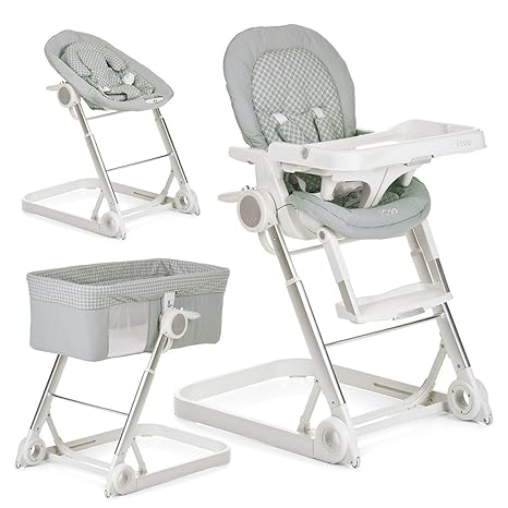 iCOO 312247 Grow with me 123 Kinderhochstuhl, grau