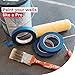 XFasten Professional Blue Painters Tape, Multi-Use, 3/4 Inches x 60 Yards (3-Pack) - Produces Sharp Lines and Residue-Free Artisan Grade Clean Release Wall Trim Tape