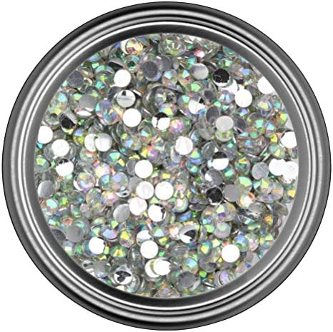 AB Crystal Resin Rhinestones in 2mm 3mm 4mm 5mm 6mm for Flat Back Nail Art Cabochon Diy Decoration and Craft (4MM - 500 Pieces)