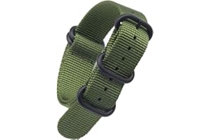 Arashen Zulu Strap 18/19/20/21/22/23/24/26mm Nylon Watch Bands Replacement Military Canvas Watch Strap One Piece Watchband