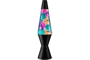 Lava Lite Classic 14-1/2-Inch 20-Ounce Black-Based Lava Lamp, Graffiti/Multicoloured Liquid