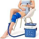 Cold Therapy Machine for Knee After Surgery with Knee-Specific Pad | Ice Machine with Timer Live Temp Display, 3 Adjustable Straps, Quiet Pump, Pressure Regulator for Injuries Recovery