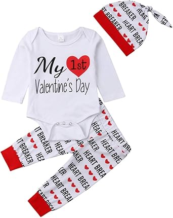 baby boy 1st valentine's day outfit