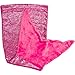 PixieCrush Mermaid Tail Blanket for Teenagers/Adults & Kids Thick, Plush Super Comfy Fleece Snuggle Blanket with Double Stitching, Keep Feet Warm (Large, Shiny Pink)