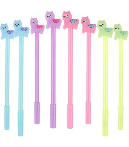 Maydahui 12 PCS Pink Pig Gel Pen Cute Piggy Pens Novelty Animal Pen Facial Expressions Black Ink For School Office Students Supplies