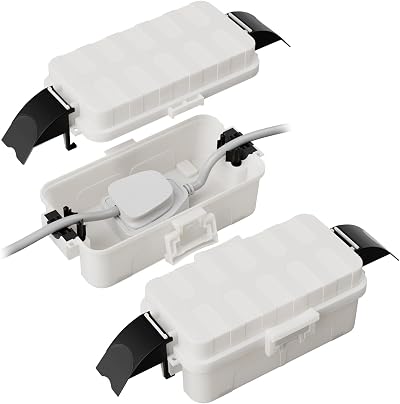 [Restmo] 2 Pack Weatherproof Electrical Box IP55 Indoor/Outdoor Cover