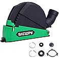 BATIOPV Dust Extraction Cutting Guard, Dust Shroud for 4-1/2" and 5" Angle Grinders, Compatible with Most Major Brands