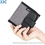 JJC Filter Case 3 Pockets Holds 3x 82mm Round Filters Foldable Belt Loop Gray view 6
