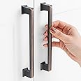 ASKANO Pack of 30, 6-1/4 Inch Hole Centers, Oil Rubbed Bronze Stepped Kitchen Cabinet Pull Handle ZP2206 | Solid Hardware for Drawer, Dresser, Bathroom, Vanity, Furniture Door, Cupboard, Bedroom, 6.3"