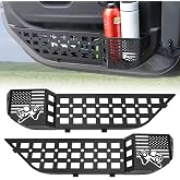 HOCHO Fit for Jeep Door Storage Pockets, Upgraded +40% Storage Space Aluminum Front Door Storage Fit for Jeep Wrangler JL Accessories JLU 2018-2025 &amp; Jeep Gladiator Accessories