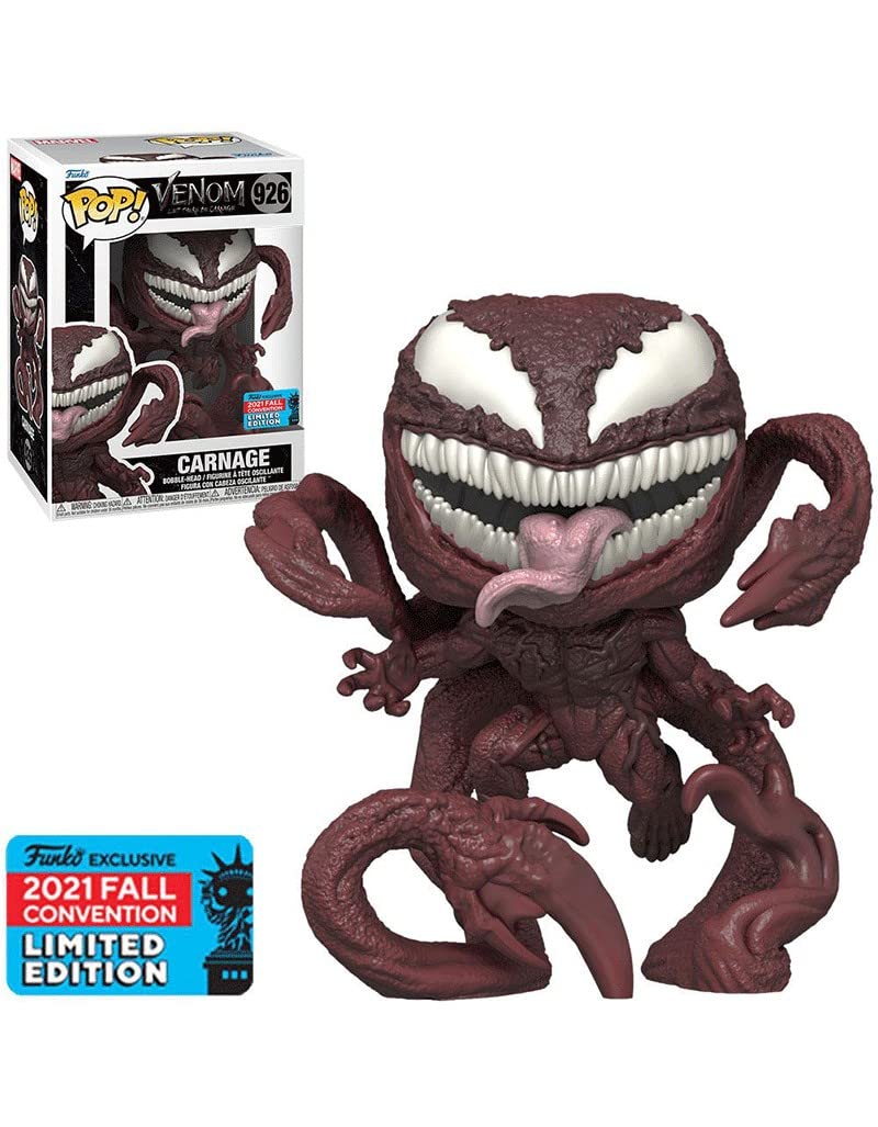 Funko Pop Marvel Venom Carnage Figure 2021 Fall Convention #926 - Exclusive Special Edition - Pop Figures Marvel, Multicoloured, One Size