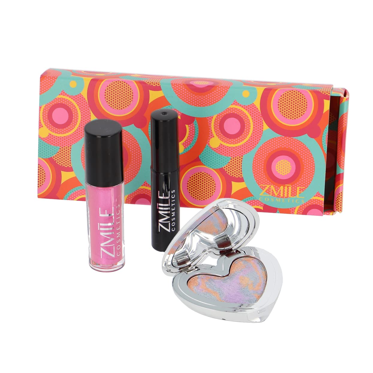 Vegan Pop-Art Makeup Travel Kit ZMILE Cosmetics Beauty Lipgloss Eyeshadow 3pcs