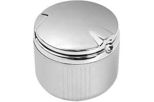 STOREBAO Car Ashtray Designed for Mercedes Benz E300 E-class C-class S-class A-class B-class G-class GLA GLB GLC GLE GLS (Silver)