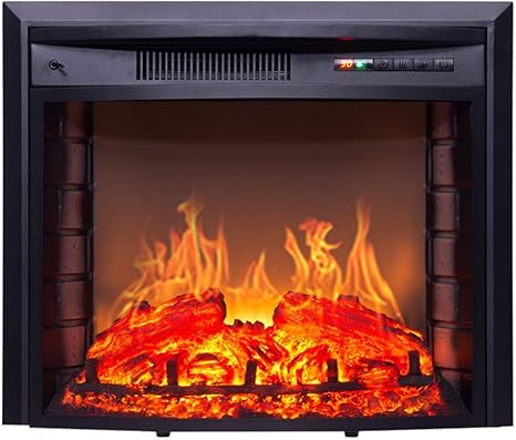 DFJU Elektrische Kaminheizung Elektrisches Feuer mit an der Wand