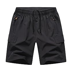 HONCAN Boys Pull on Cargo Shorts, Outdoor Kids