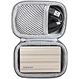 Hermitshell Hard Travel Case for Samsung T7 Shield 2TB / 1TB / 4TB, Portable SSD, USB 3.2 Gen2 External Solid State Drive (Grey, Case for 1 Hard Drives)