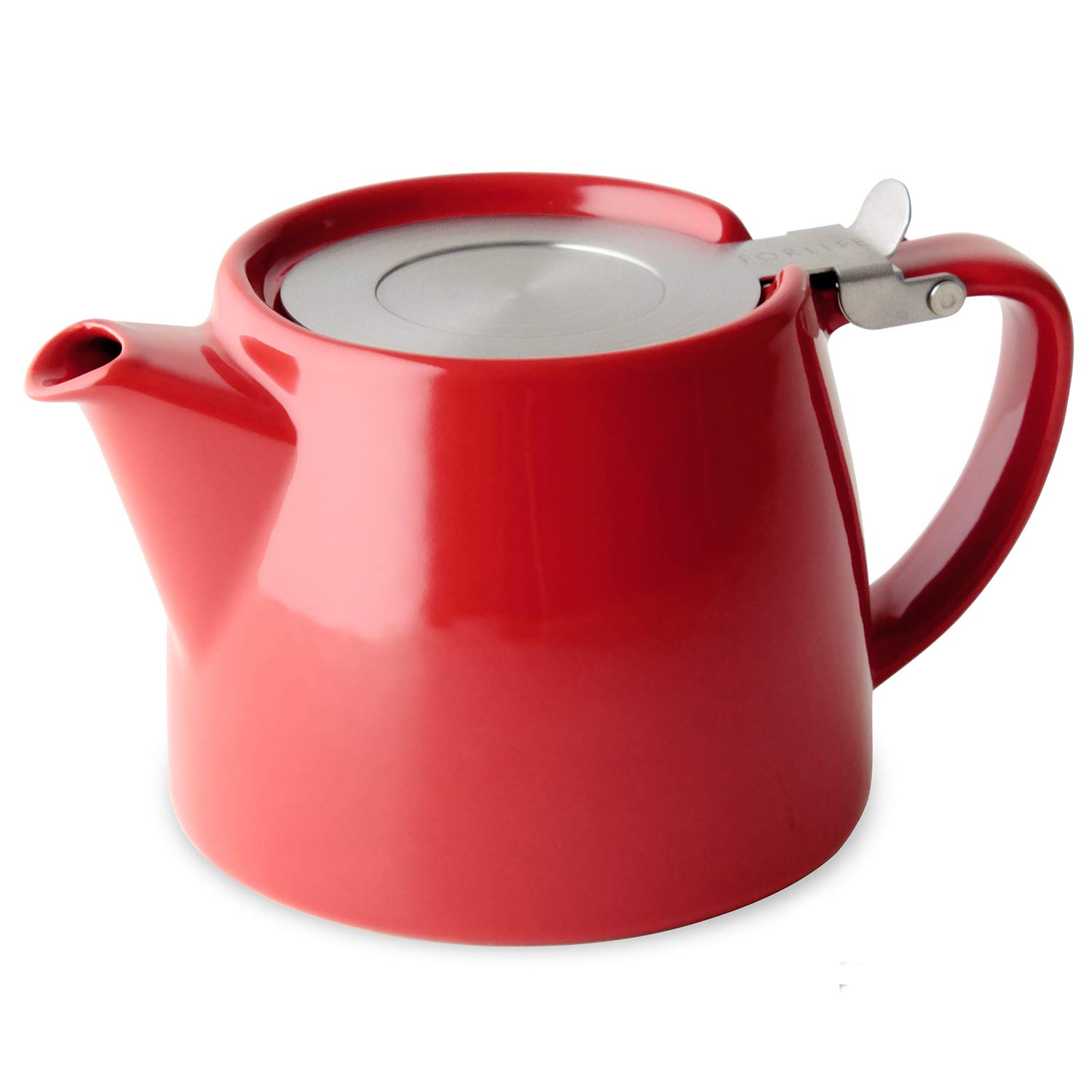Forlife Stump Teapot - 400ml Capacity - Red