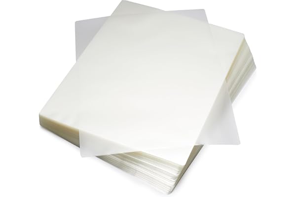 Amazon Basics Clear Thermal Laminating Plastic Paper Laminator Sheets - 9 x 11.5-Inch, 200-Pack, 3mil