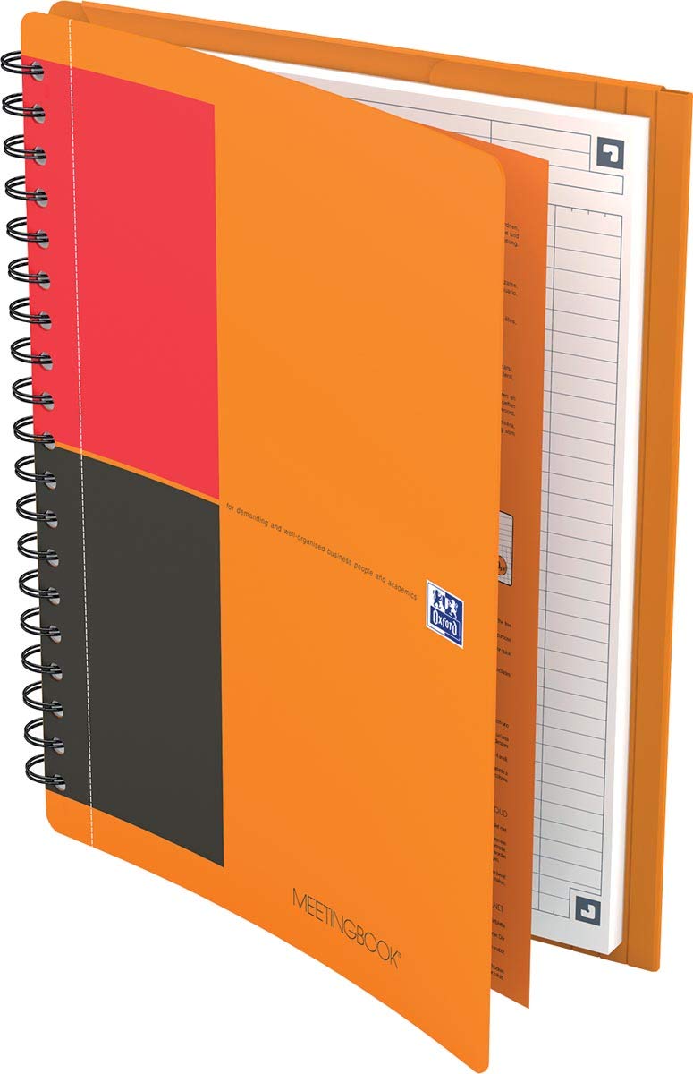Oxford 400080789 Meeting Book International Pack of 5 Orange