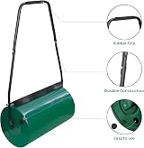Crystals 46L Heavy Duty Garden Lawn Roller Galvanized Steel Scraper Bar view 4